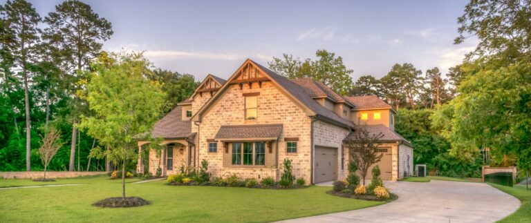 Beige Bungalow House